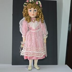 American Classic's Hand Crafted 24" Rosemary Porcelain Victorian Doll